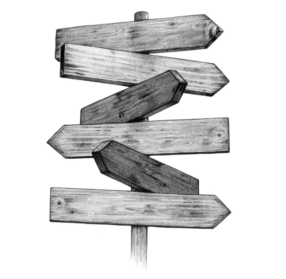 Arrows showing efficient asset transfer